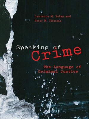 cover image of Speaking of Crime